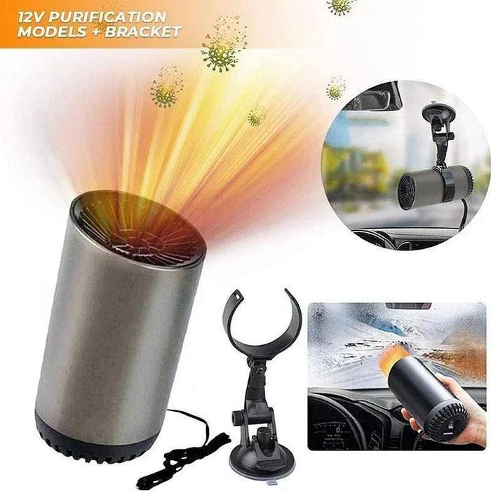Car Heater Fast Heat & Cooling 360° Rotating Cup-Holder Plug-In
