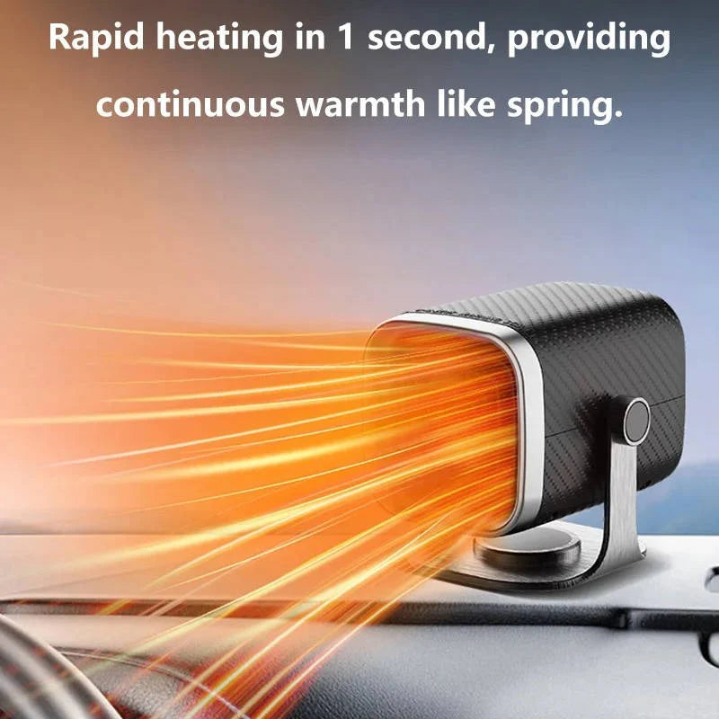 Car Heater & Windshield Defroster Ceramic 360° Rotating Airflow
