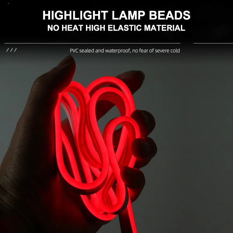 Car Hood LED Light Strip Flexible Waterproof 12V