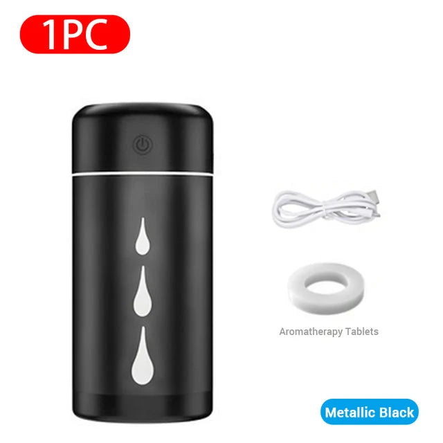 Car Humidifier 300ml Tank USB Powered Adjustable Mist