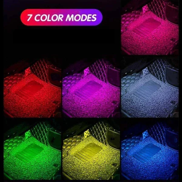 Car Interior LED Light Kit 14-Color Music Sync