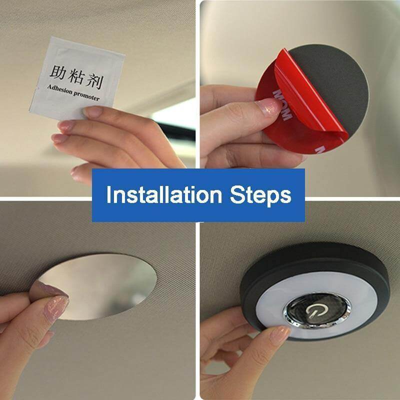 Car Interior Light Touch Control USB Rechargeable Color-Changing LED
