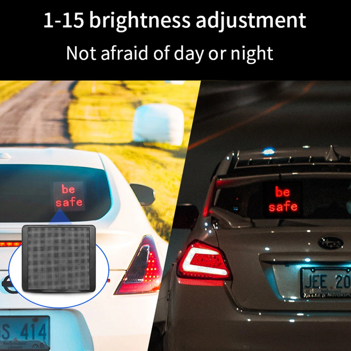 Car LED Display Bluetooth & Voice Controlled Custom Messages