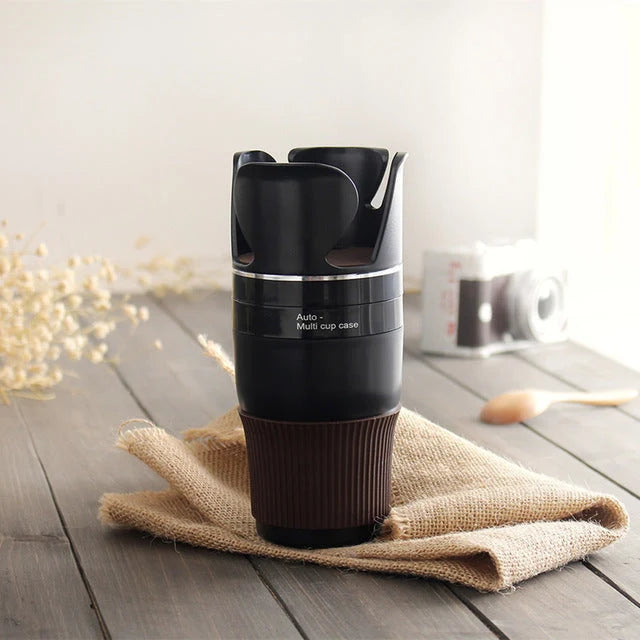 Car Organizer 360° Rotating Cup Holder & Phone Storage