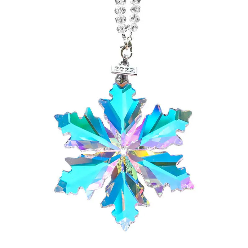 Car Pendant Crystal Snowflake Rainbow Reflections