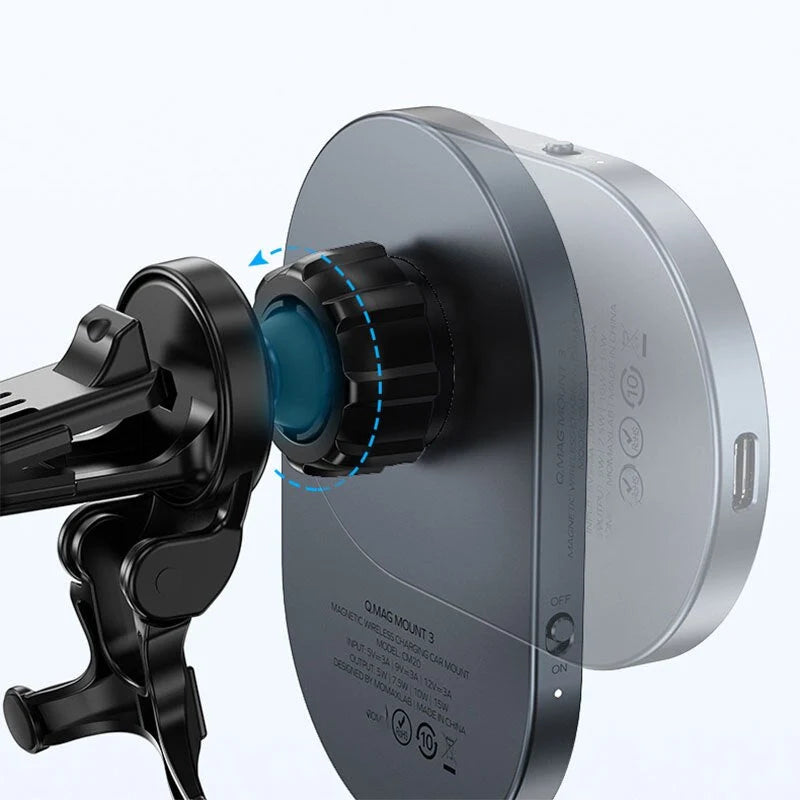 Car Phone Charger Magnetic Wireless Charging Type-C
