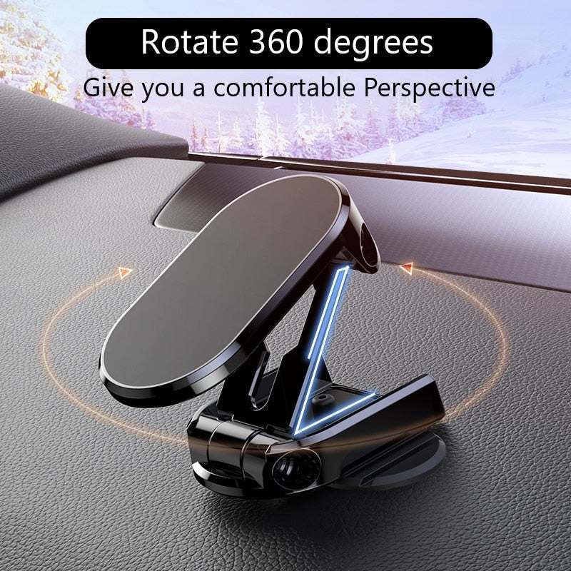 Car Phone Holder Magnetic Dashboard Mount 360° Rotation
