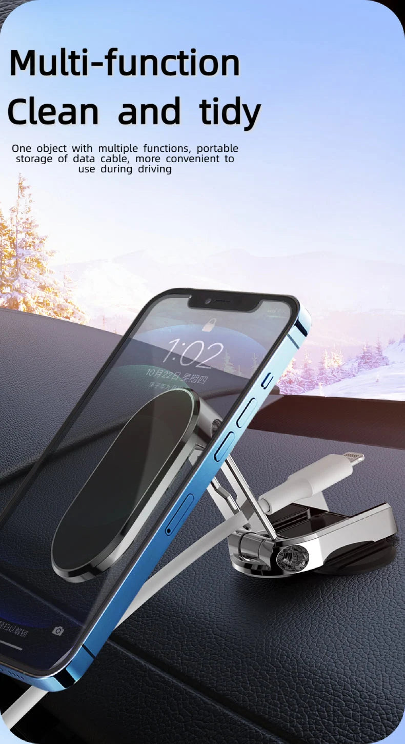 Car Phone Holder Magnetic Dashboard Mount 360° Rotation