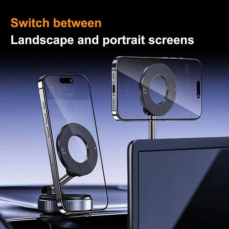 Car Phone Mount Magnetic 360 Degree Rotating Twist-Lock Suction