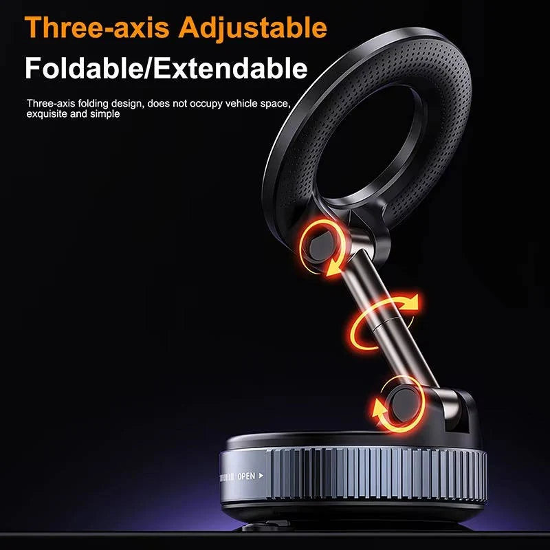 Car Phone Mount Magnetic 360 Degree Rotating Twist-Lock Suction