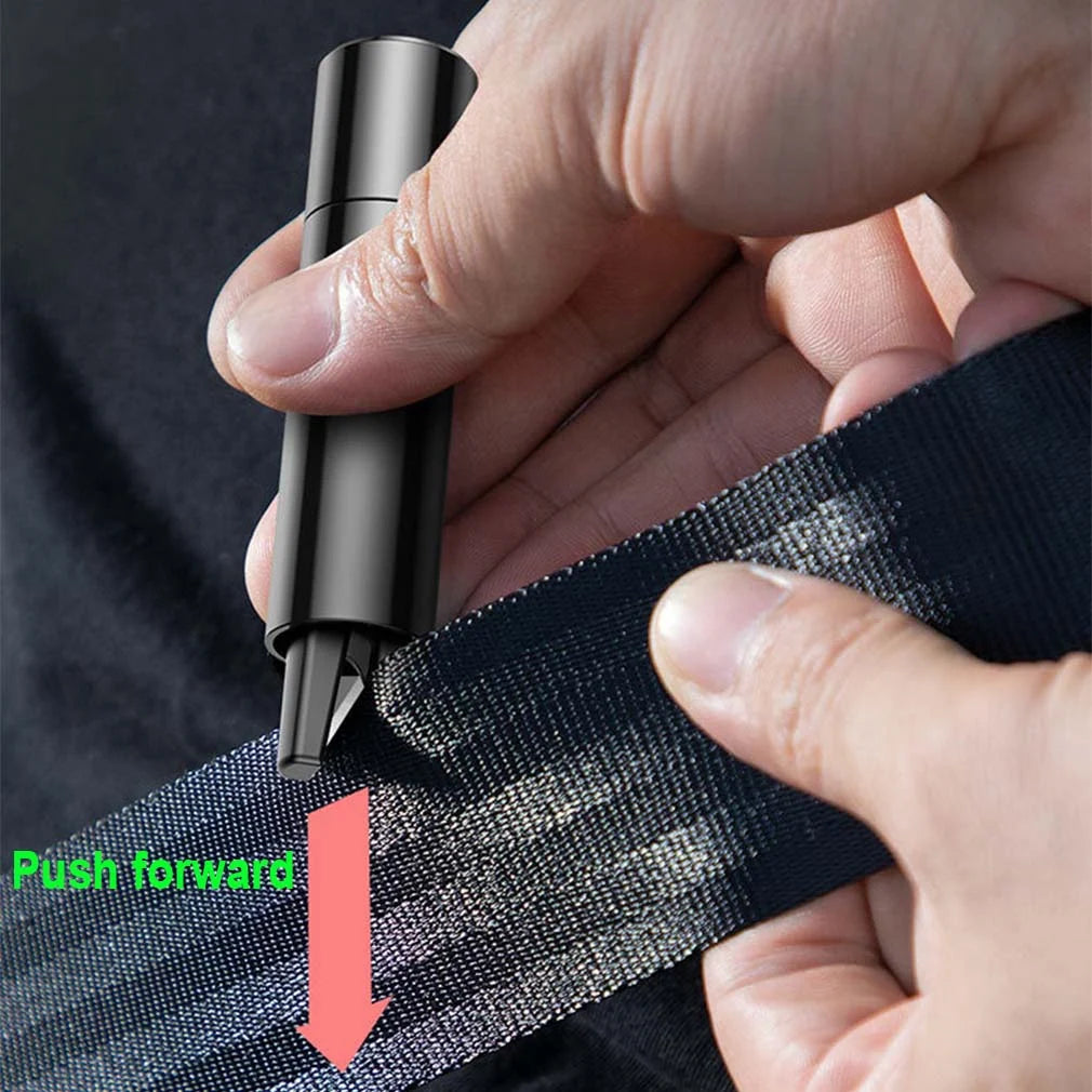 Car Safety Hammer Window Breaker With Finger Guard