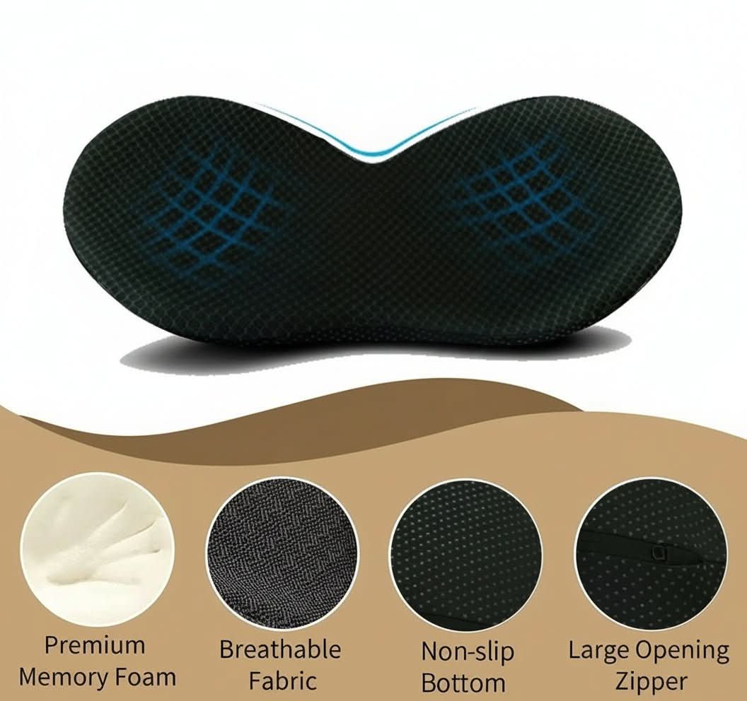 Car Seat Cushion Memory Foam Ergonomic Support