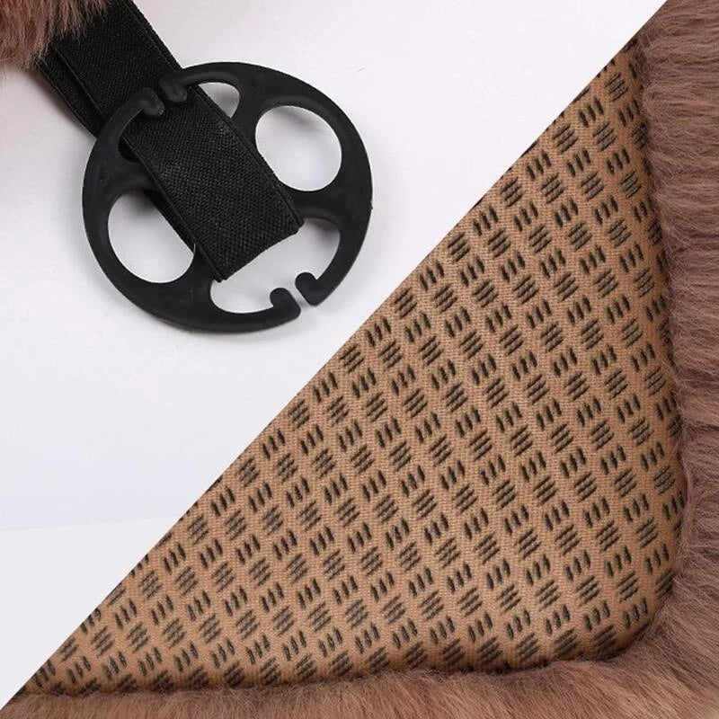 Car Seat Cushion Pad Pure Wool Warm & Breathable Comfort