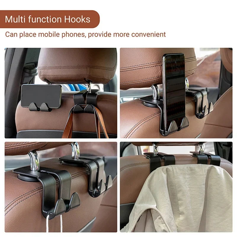 Car Seat Hooks Space-Saving Set of 2