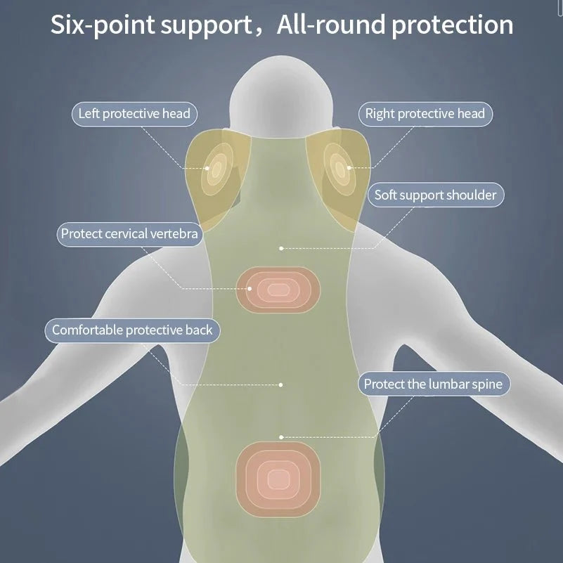 Car Seat Support Cushion Six-Point Memory Foam