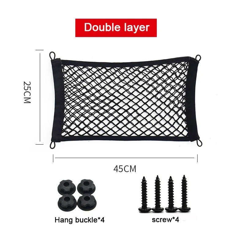 Car Storage Net Stretchable Mesh Secure Mounting