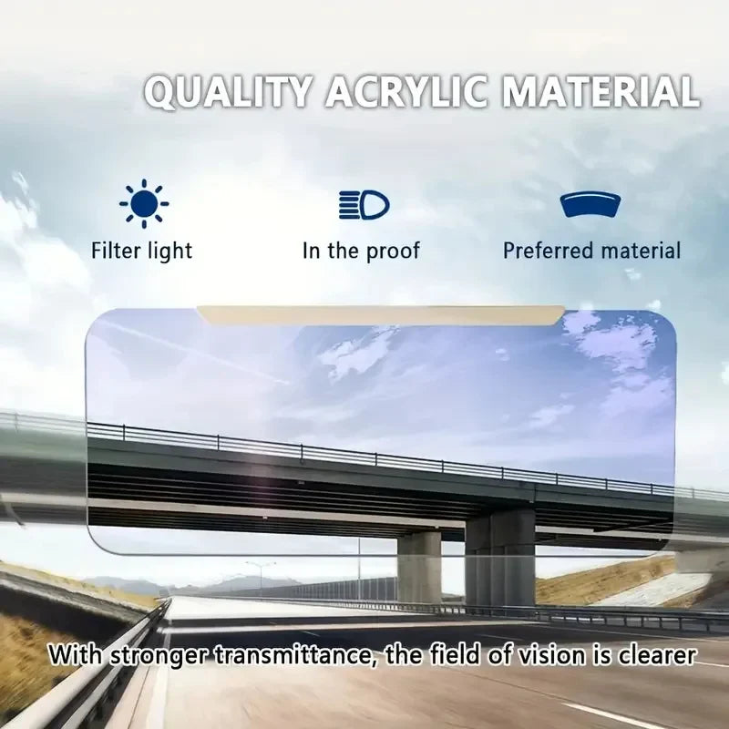 Car Sun Visor Extender Polarized Lens 180-Degree Adjustable