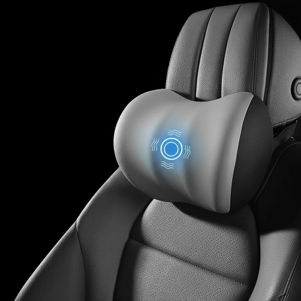 Car Support Cushion Neck & Lumbar Vibration Massage