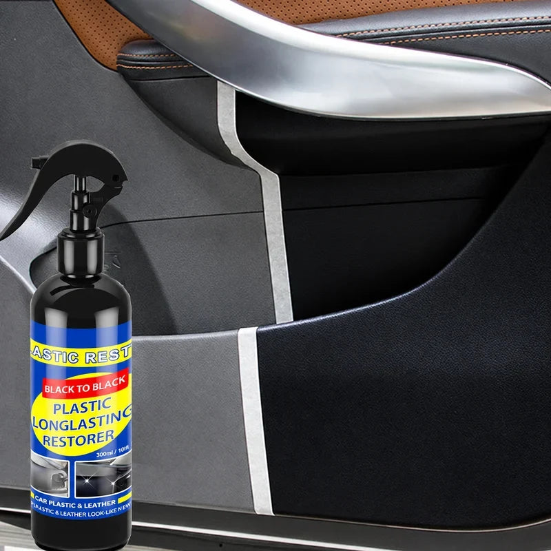 Car Surface Restorer Black Gloss Finish Interior & Exterior