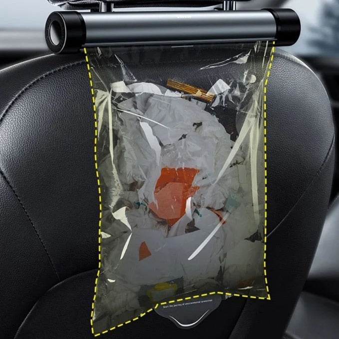 Car Trash Bag Dispenser Compact Roller Includes 40 Bags