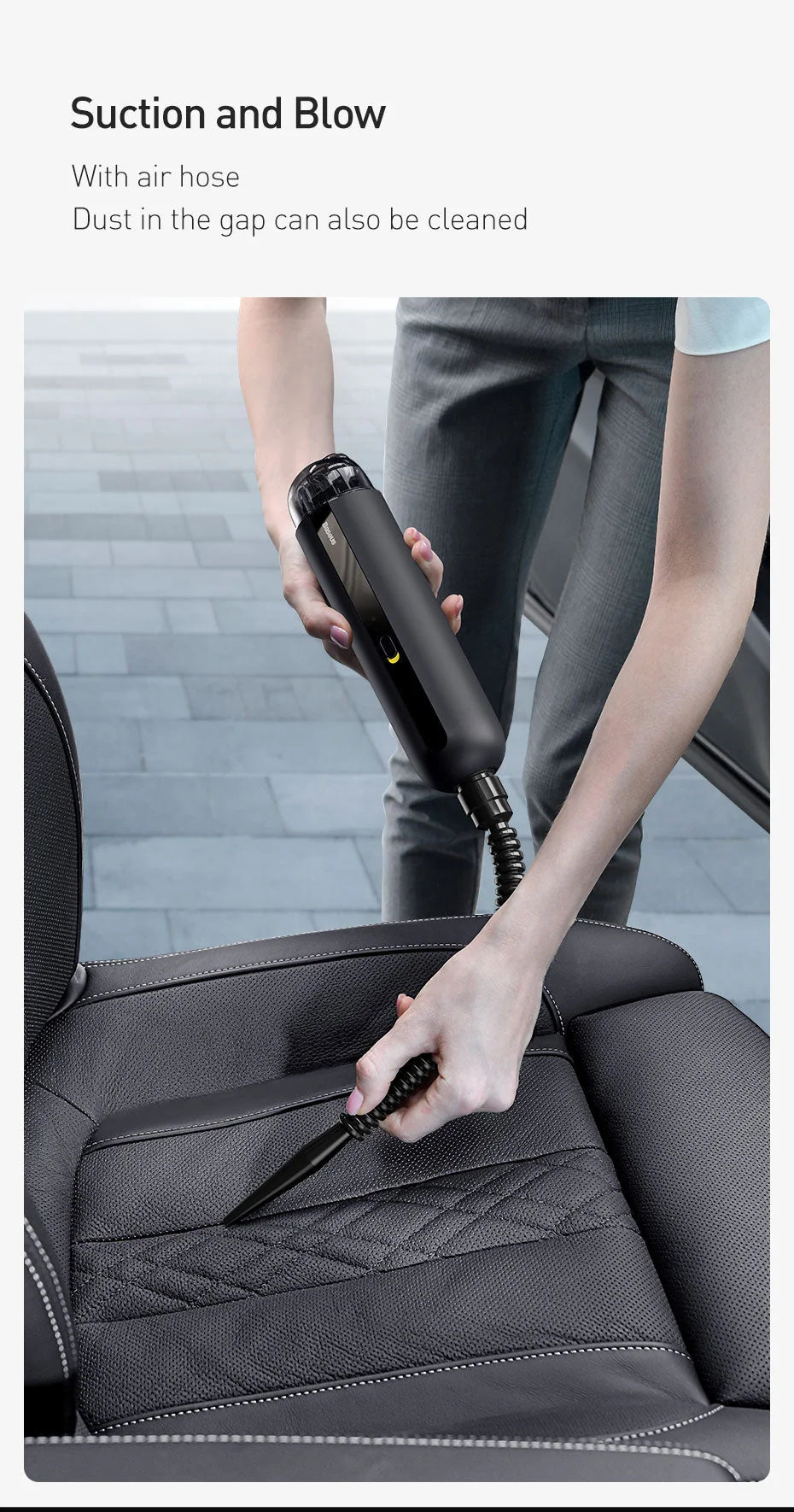 Car Vacuum Cleaner Cordless 5000Pa Strong Suction Rechargeable