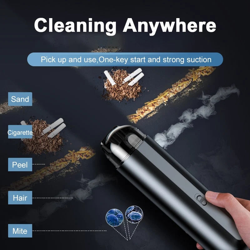 Car Vacuum Cleaner Cordless 5000Pa Strong Suction Rechargeable