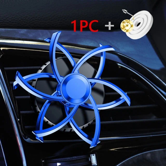 Car Vent Air Freshener Rotating Fragrance Tablet Included