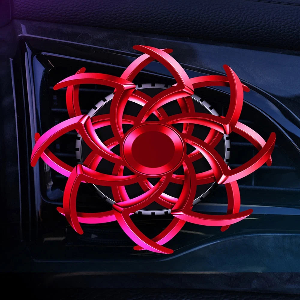 Car Vent Air Freshener Rotating Fragrance Tablet Included
