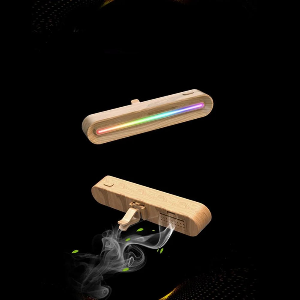 Car Vent Air Freshener Seven-Color LED Light Rechargeable