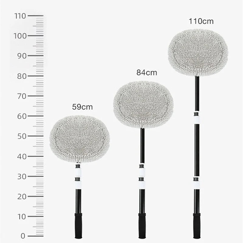 Car Wash Brush Extendable Handle Soft Chenille Bristles