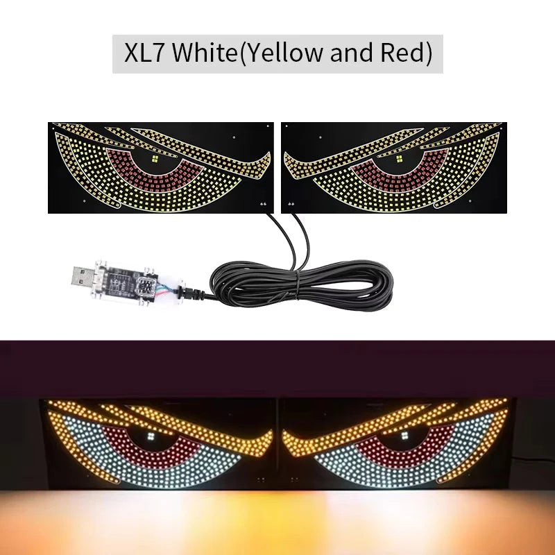 Car Windshield LED Display Programmable RGB App & Remote