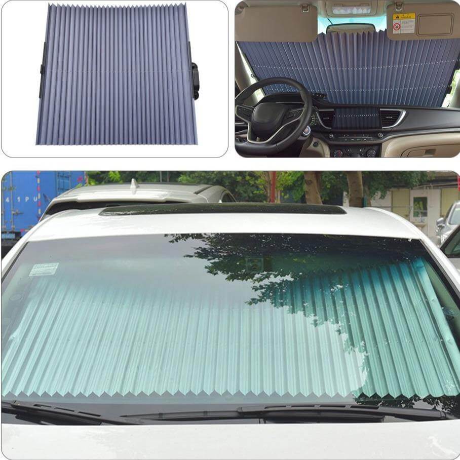 Car Windshield Sunshade Retractable UV-Blocking Reflective Aluminum Film