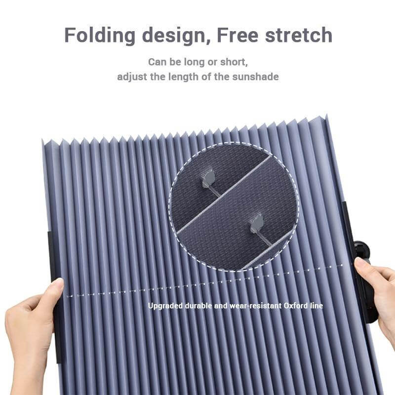 Car Windshield Sunshade Retractable UV-Blocking Reflective Aluminum Film
