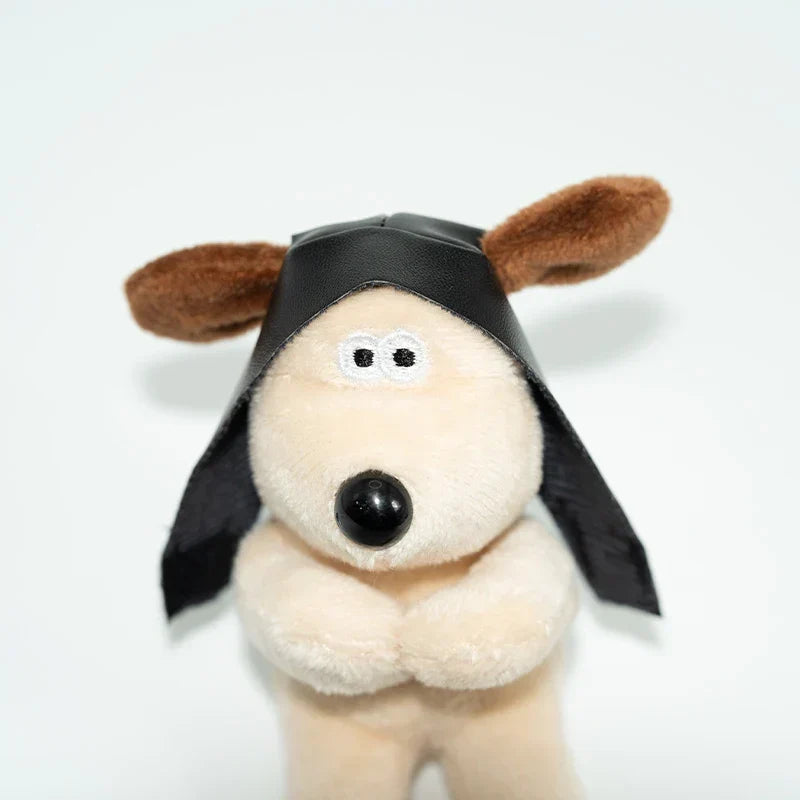 Car Wiper Decoration Plush Dog With Aviator Goggles