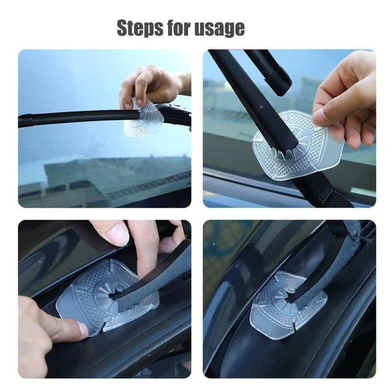 Car Wiper Protector Silicone Weather-Resistant Universal Fit Set of 2