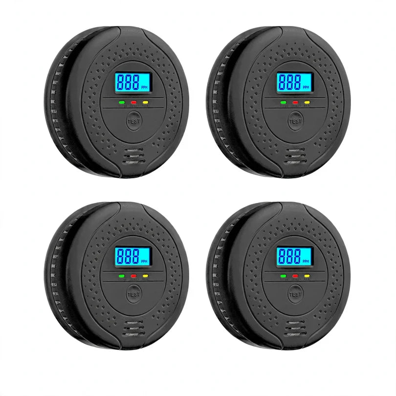 Carbon Monoxide Detector Electrochemical Sensor Battery Powered Audible Alarm