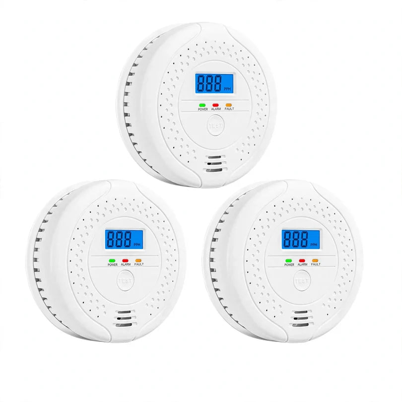 Carbon Monoxide Detector Electrochemical Sensor Battery Powered Audible Alarm