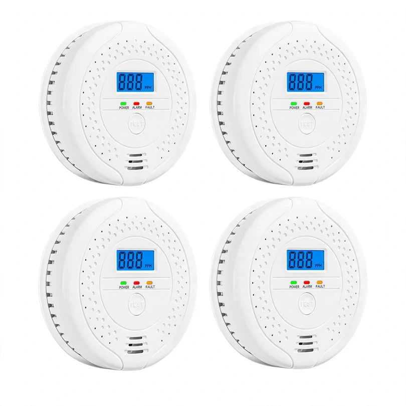 Carbon Monoxide Detector Electrochemical Sensor Battery Powered Audible Alarm