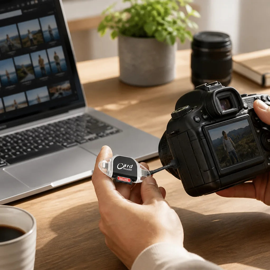 Card Reader Multiport Fast Transfer SD & MicroSD