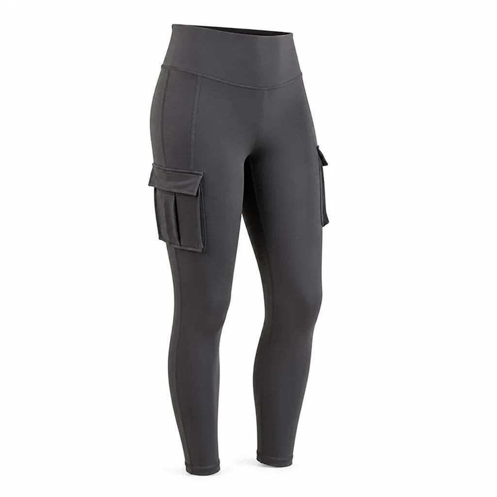 Cargo Leggings Stretchy Hip-Shaping Secure Pockets