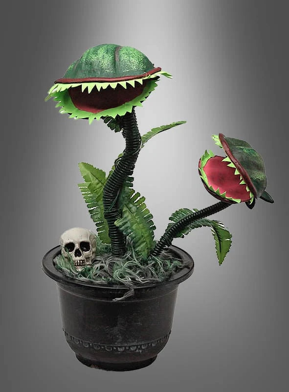 Carnivorous Plant Animated Shaking Red Light & Spooky Sounds
