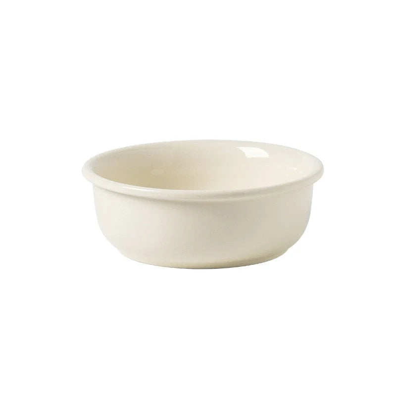 Cat Bowl Adjustable Height Ceramic & Oak Stand