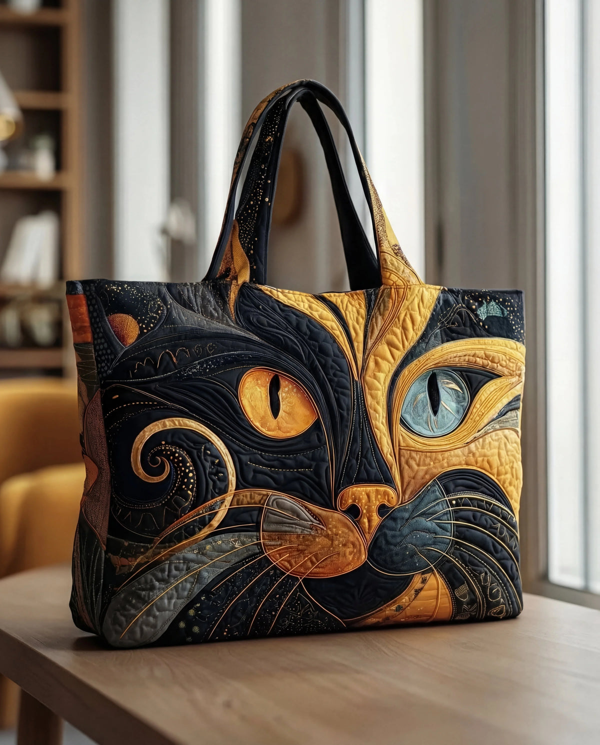 Cat Carrier Bag Quilted Padded With Zipper & Pockets