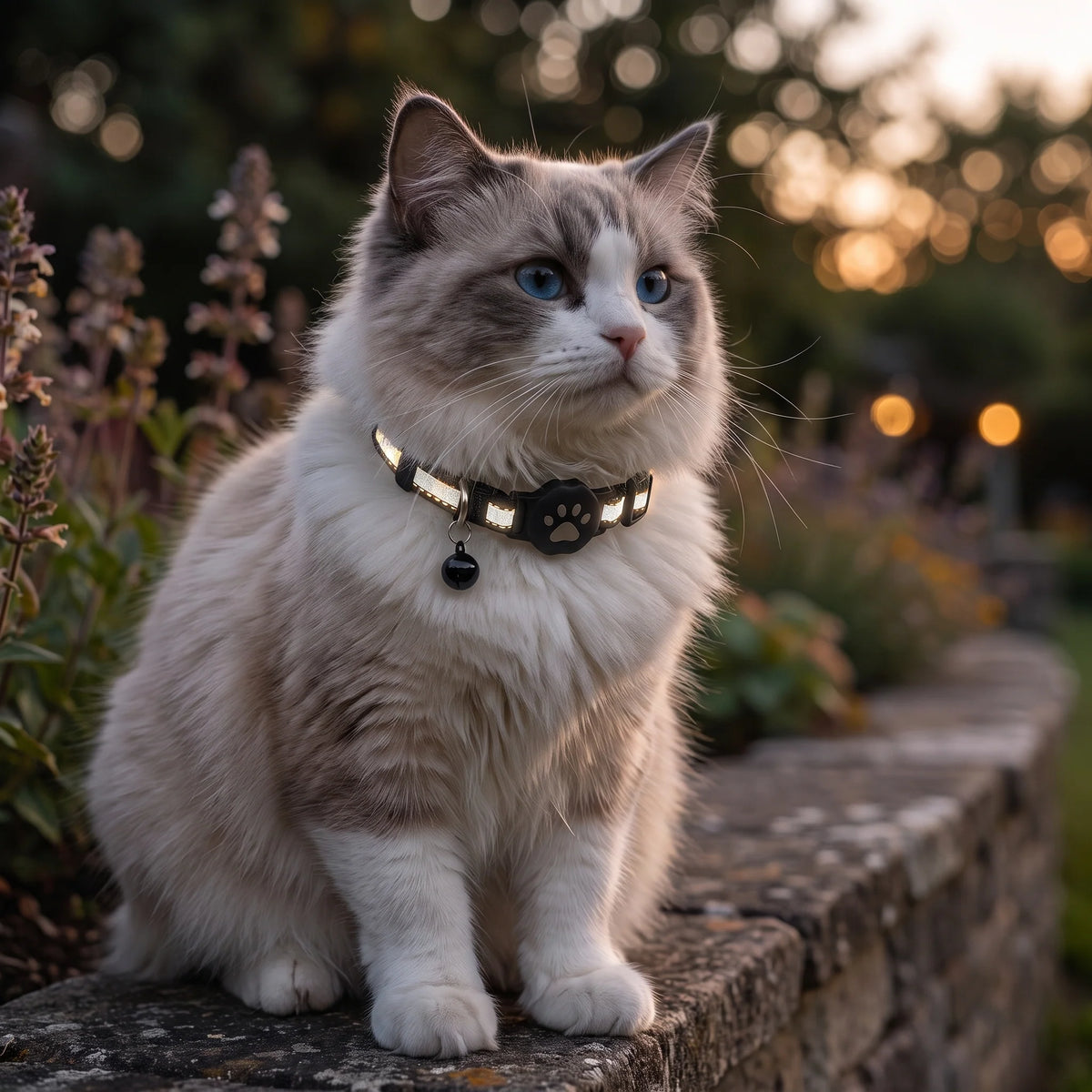 Cat Collar GPS Tracking Reflective Water-Resistant