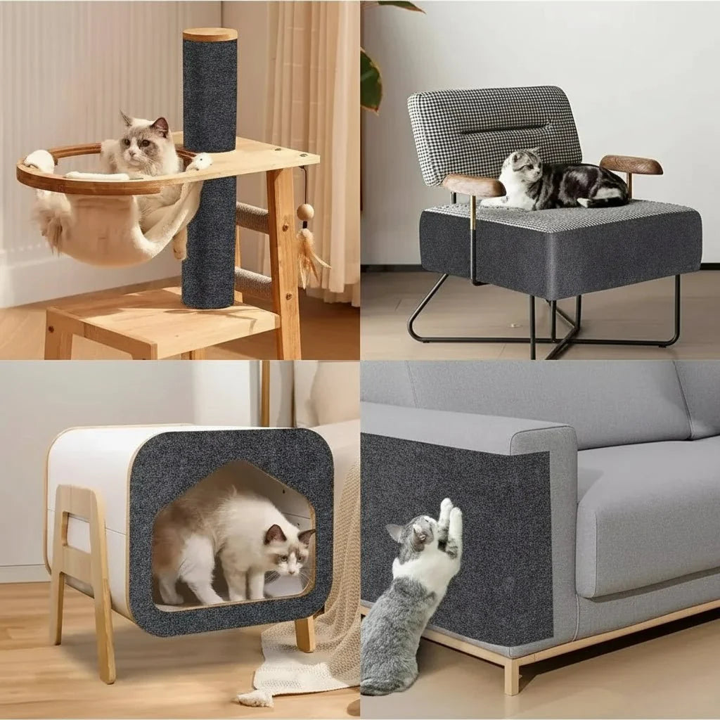 Cat Furniture Protector Self-Adhesive Scratch Protection Residue-Free Removal