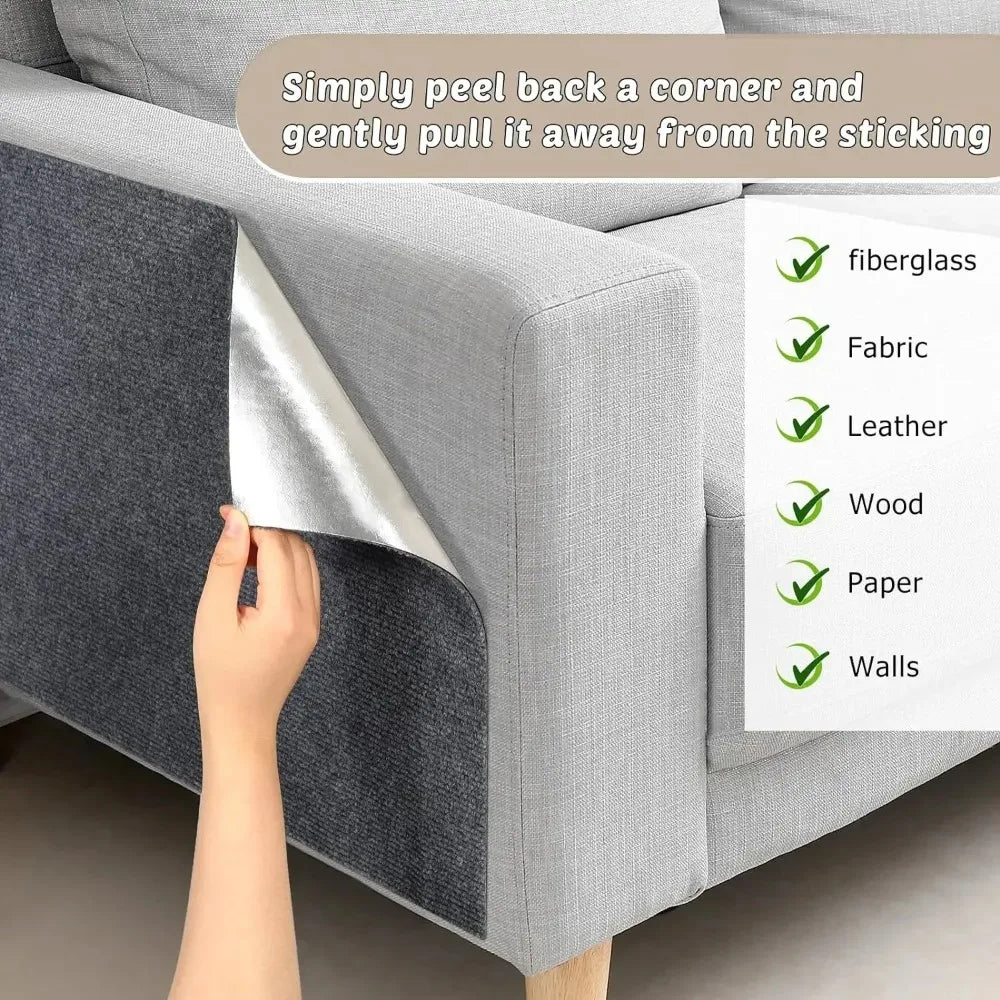 Cat Furniture Protector Self-Adhesive Scratch Protection Residue-Free Removal