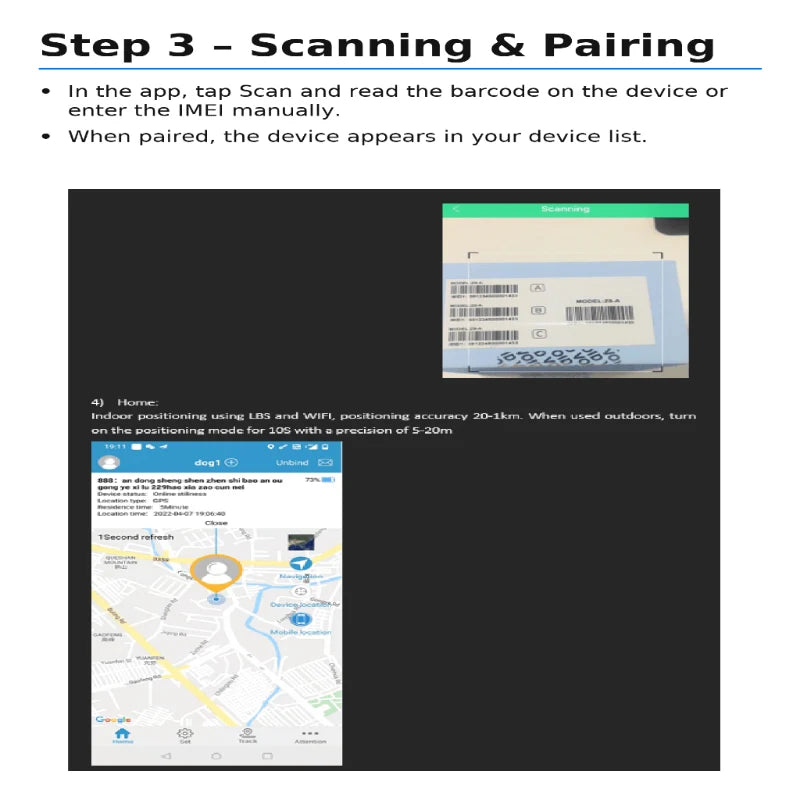 Cat GPS Tracker Real-Time Location Rechargeable No Subscription
