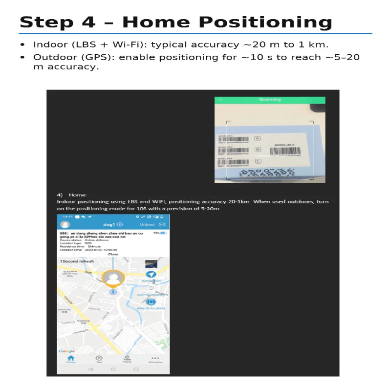Cat GPS Tracker Real-Time Location Rechargeable No Subscription
