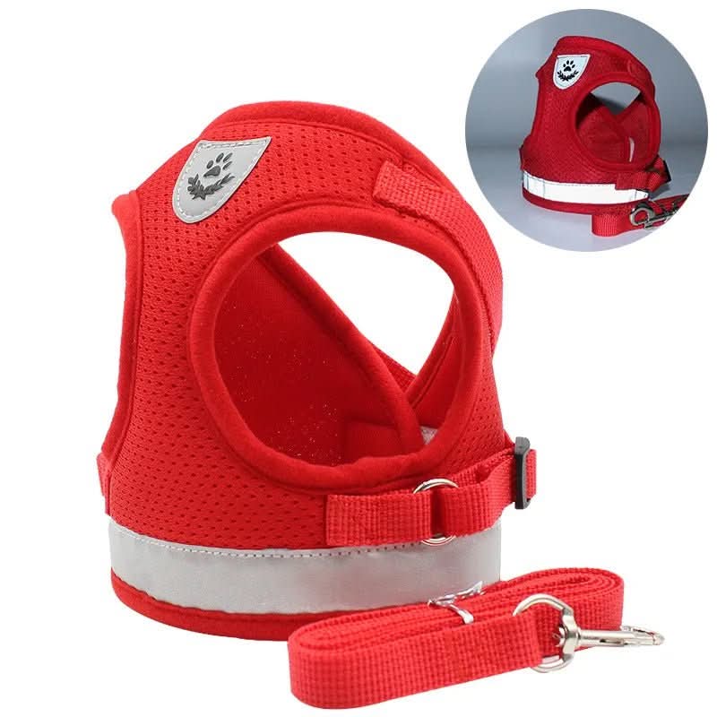 Cat Harness Adjustable Reflective With Leash Included