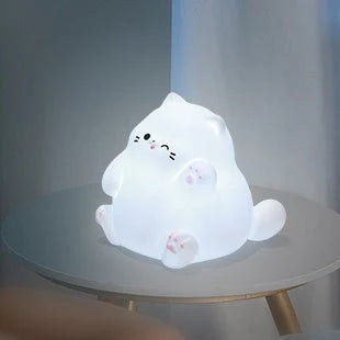 Cat Night Light Soft Silicone Diffused LED Glow